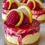 No Bake Himbeer Zitronen Schnecken Kaesekuchen