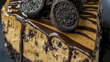 No Bake Oreo Erdnussbutter Kaesekuchen