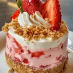 Keine-Backen Mini Erdbeer-Knusper-Käsekuchen-Mousse