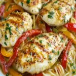 Rezept für Hähnchen Scampi à la Olive Garden – Einfach & Cremig