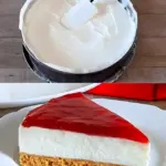 Philadelphiatorte mit Himbeeren mit einen Keksboden ohne Backen W2xEX 2.5x