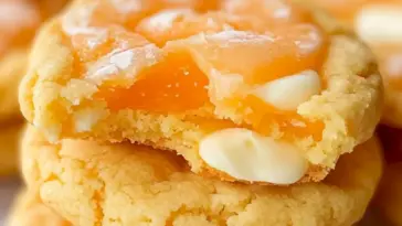 Rezept fuer Weisse Schokolade Creamsicle Orange Cookies