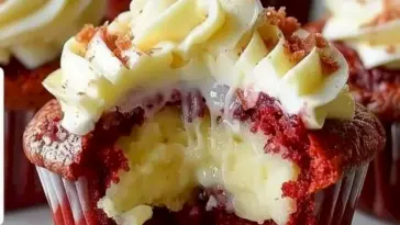Rote Samt Kaesekuchen Cupcakes
