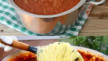 Sauce Bolognese mit 200 ml Rotwein und nur 2 bis 3 Stunden kochen W2xEX 2.5x