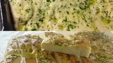 Selbstgebackenes Knoblauchbrot