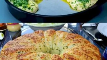 Selbstgebackenes Knoblauchbrot wuerzig knusprig suechtig machend W2xEX 2.5x