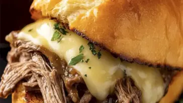 Langsam gekochte Beef Dip Sandwiches