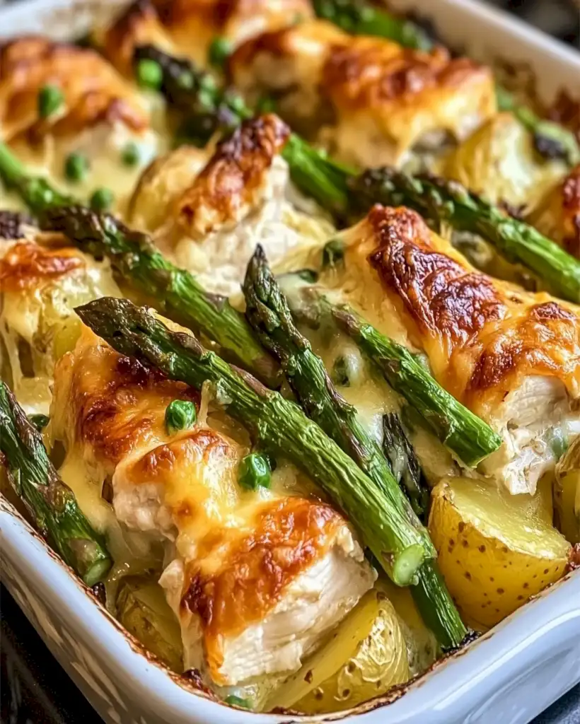 Spargel-Hähnchen-Kartoffelauflauf 1 Spargel-Hähnchen-Kartoffelauflauf