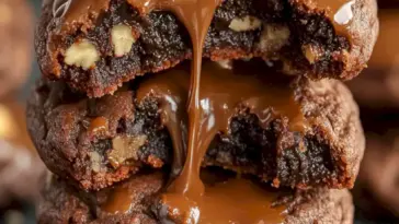 Karamell-Pekan-Brownie-Kekse à la Schildkröte