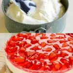 Ultracremiger Erdbeer Kaesekuchen ohne Backen