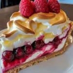 Zitronen Himbeer Baiser Kaesekuchen 1