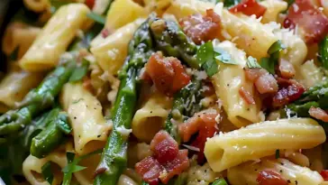 Bacon Asparagus Cajun Pasta