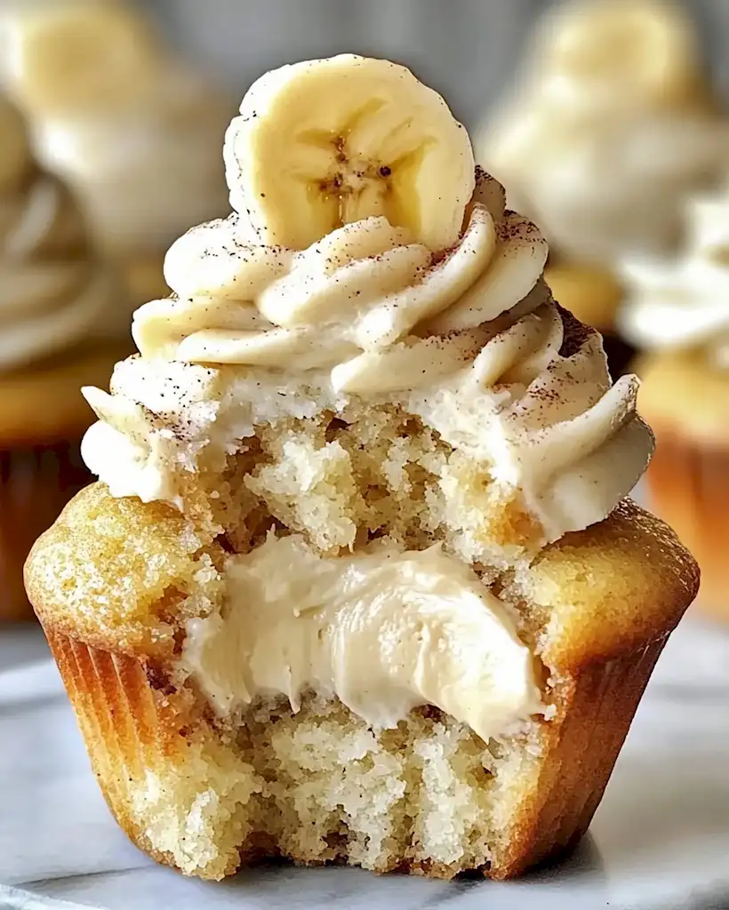 Bananen-Cream-Cheese-Cupcakes