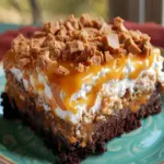 Butterfinger Poke Cake
