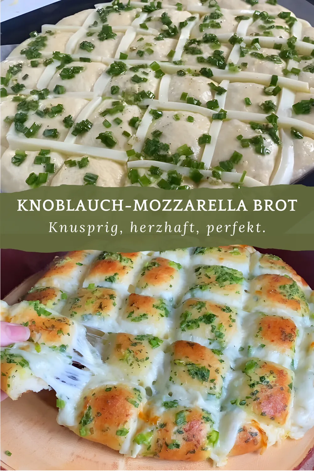 Das perfekte Knoblauch Mozzarella Brot 1