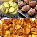 Eingewickelte Kartoffeln mit Speck