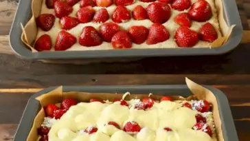 Erdbeer Blechkuchen