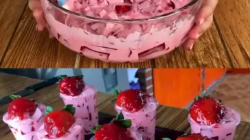 Erdbeer Dessert mit Joghurt