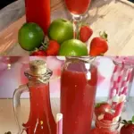 Erdbeerlimes mit 700 ml Wodka, schmeckt wirklich besser als gekaufter
