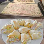 Flammkuchenrolle fuer die ganze Familie