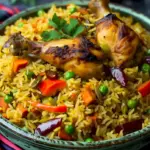 Gebackenes Haehnchen mit Reis Ein Topf Rezept