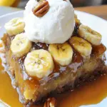 Goldener Bananen Karamell Kuchen