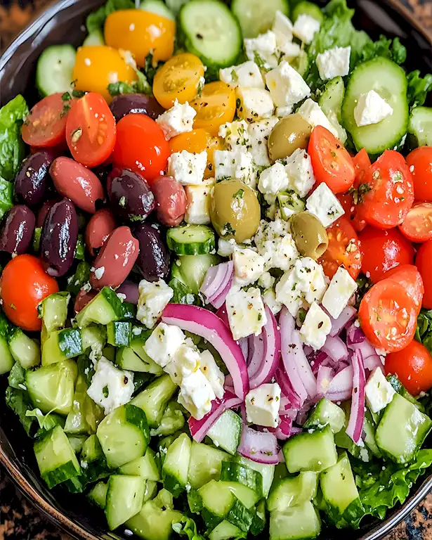 Griechischer Salat Rezept – Frisch Einfach und Wohlschmeckend