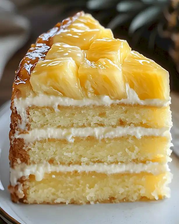 Hawaiianischer Ananas-Sahne-Kuchen – Tropisches Dessertglück 1 Hawaiianischer Ananas-Sahne-Kuchen – Tropisches Dessertglück