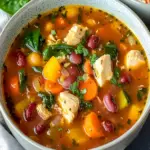 Hochproteinhaltige Minestrone Suppe Glutenfrei