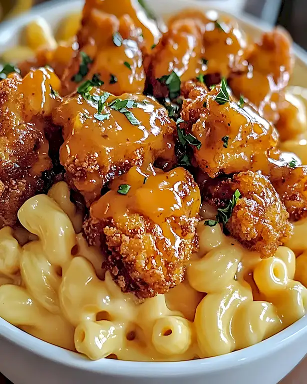 Honig-Pfeffer-Hähnchen-Mac-und-Cheese – Einfaches Rezept 1 Honig-Pfeffer-Hähnchen-Mac-und-Cheese – Einfaches Rezept