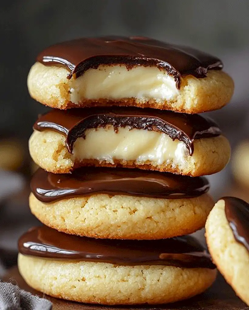 Boston-Cream-Pie-Kekse 1 Irresistible Boston Cream Pie Plätzchen