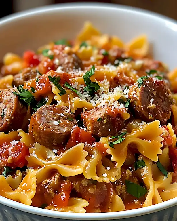 Italienische Wurst mit Schleifennudeln Rezept 1 Italienische Wurst mit Schleifennudeln Rezept