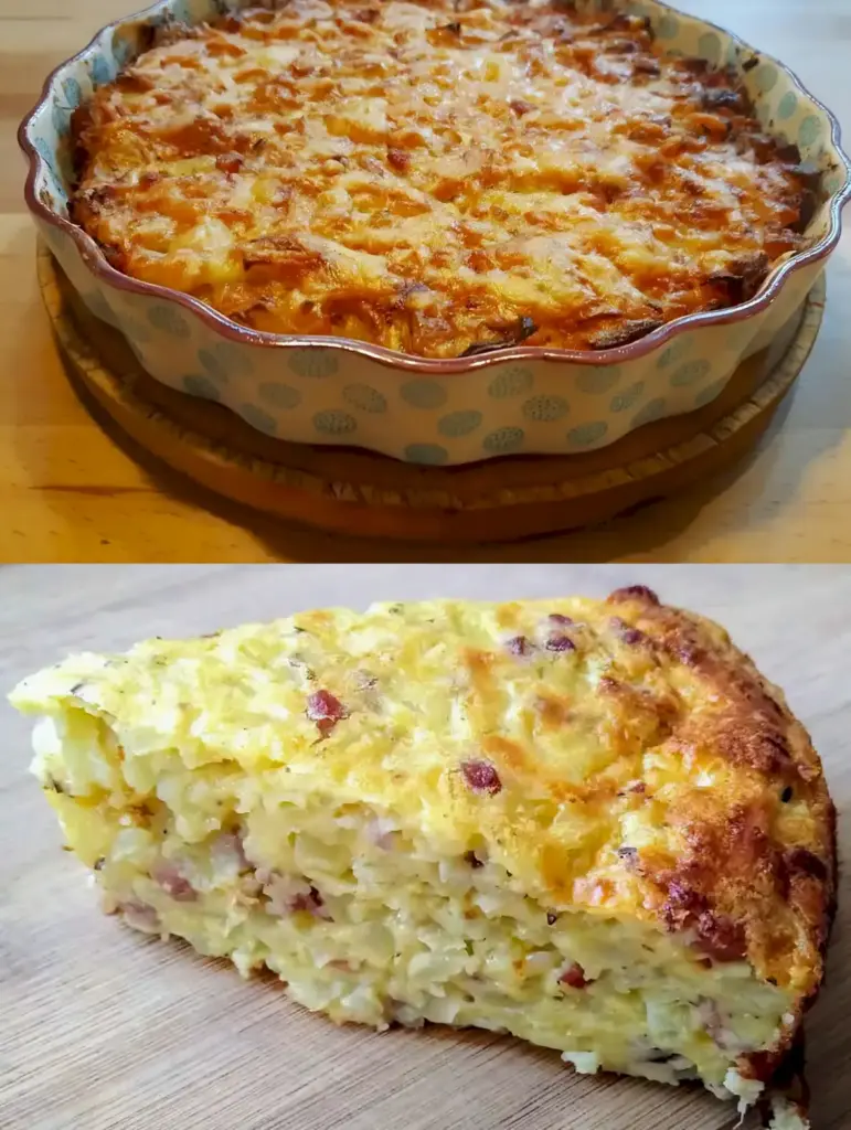 Köstlicher bodenloser Zwiebelkuchen, so lecker, dass man ihn zweimal pro Woche zubereiten möchte!