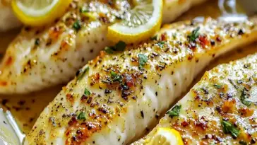 Lemon Garlic Butter Baked Tilapia
