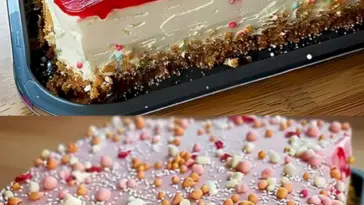 Spaghettieis Blechkuchen mit 400g Erdbeeren ein Tassenrezept