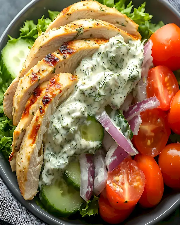 Tzatziki Haehnchensalat