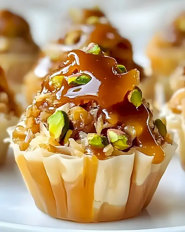 Unwiderstehliche Pecan-Pistazien-Baklava-Törtchen – Einfache süße nussige Leckereien 1 Unwiderstehliche Pecan-Pistazien-Baklava-Törtchen – Einfache süße nussige Leckereien