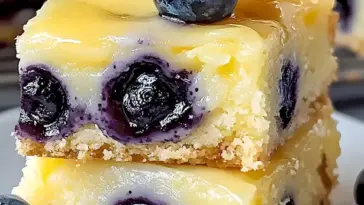 Zitronen Blaubeer Riegel – Frisch Koestlich