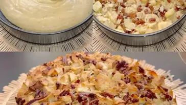 Einfacher Apfelkuchen mit Nussen Rezept zum Backen