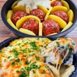 Kase Fleischballchen mit Kartoffeln Einfach Lecker