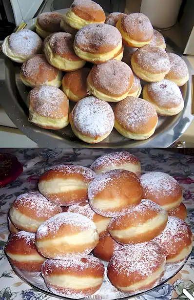 Omas fluffige Berliner Krapfen Rezept zum Nachmachen