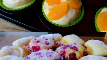 Quark Muffins mit Obst Blitzschnell und Lecker
