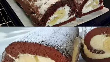 Saftige Biskuitrolle mit Bananen Einfach unwiderstehlich