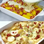 Schnelle Carbonara Kartoffeln aus dem Ofen