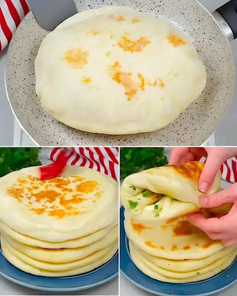 Schnelle Knoblauchfladen Rezept in 10 Minuten