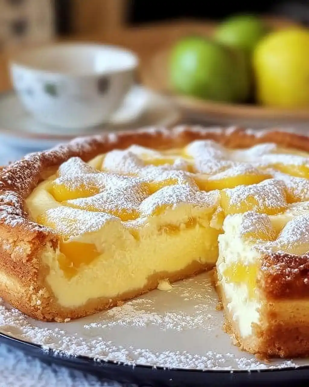 Apfelkuchen mit Vanillepudding Einfach Unwiderstehlich Backen