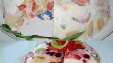 Blitzschnelle Sahnetorte mit frischem Obst ohne Backen