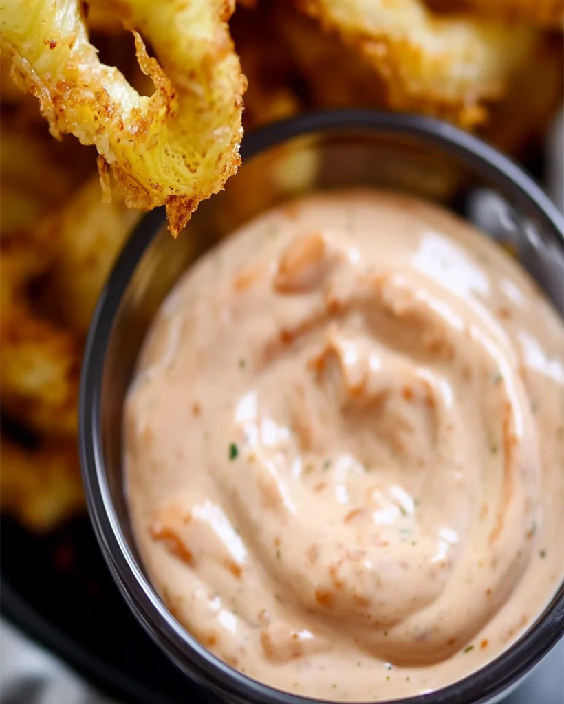 Blühender Zwiebel-Dip einfaches Rezept für Steakhaus-Genuss