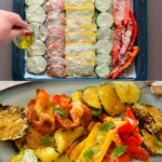 Buntes Ofengemüse mit Parmesan und Kräutern 2 Buntes Ofengemuse mit Parmesan und Krautern