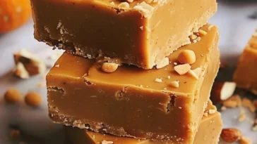 Butterscotch Kurbis Fudge einfaches Herbst Dessert